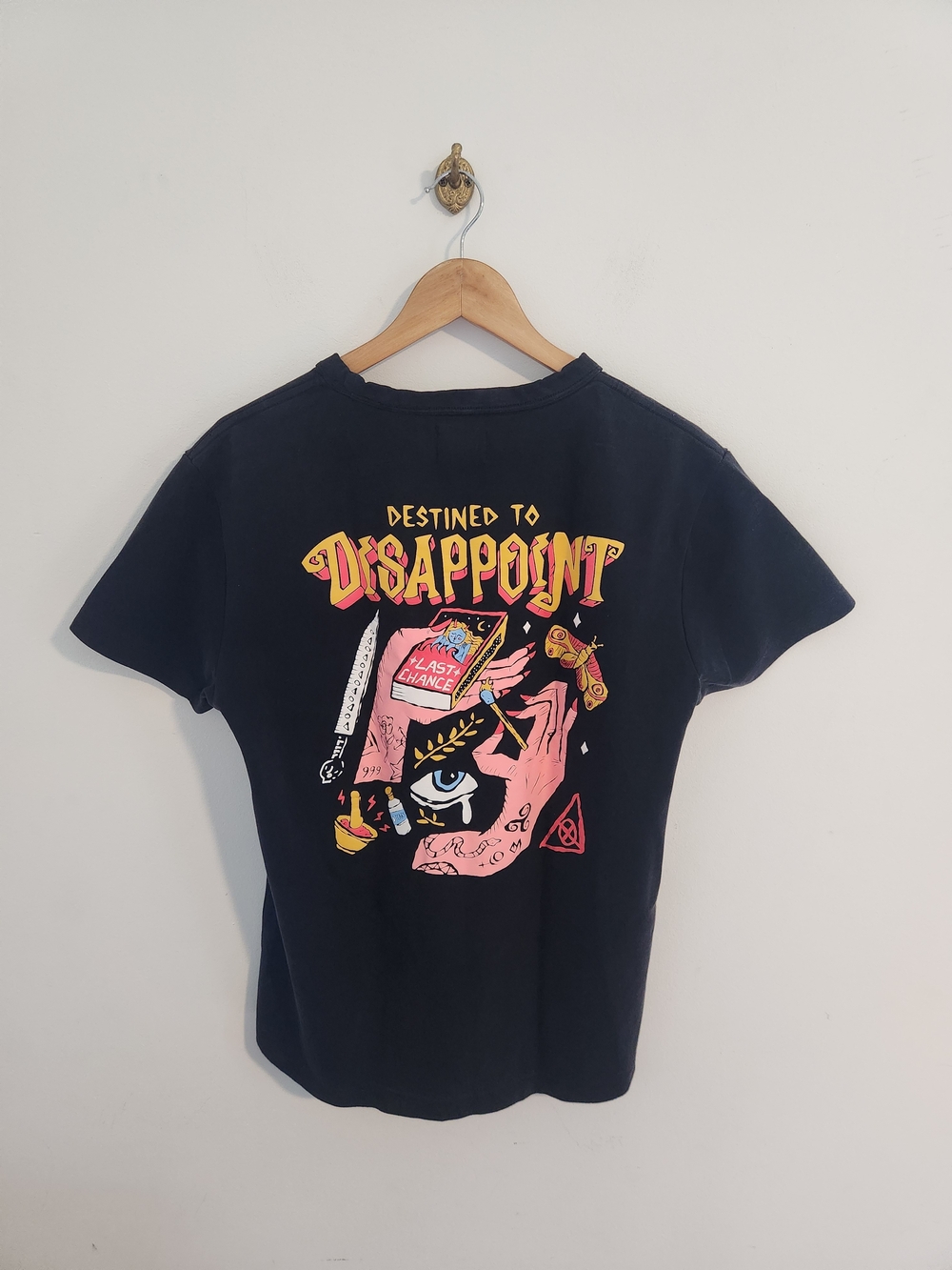 Octopied Mind Heavy Weight Graphic Tee "Destined To Dissapoint" Size Small